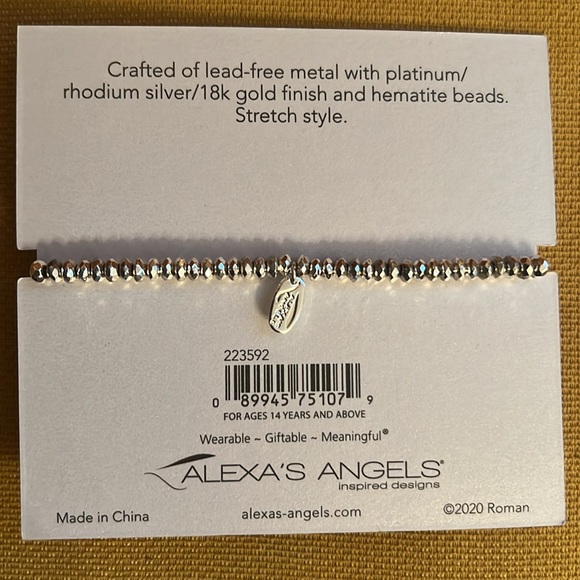 Alexa’s Angels silver Mother of Four stretch bracelet with lead free metal. - Picture 2 of 3